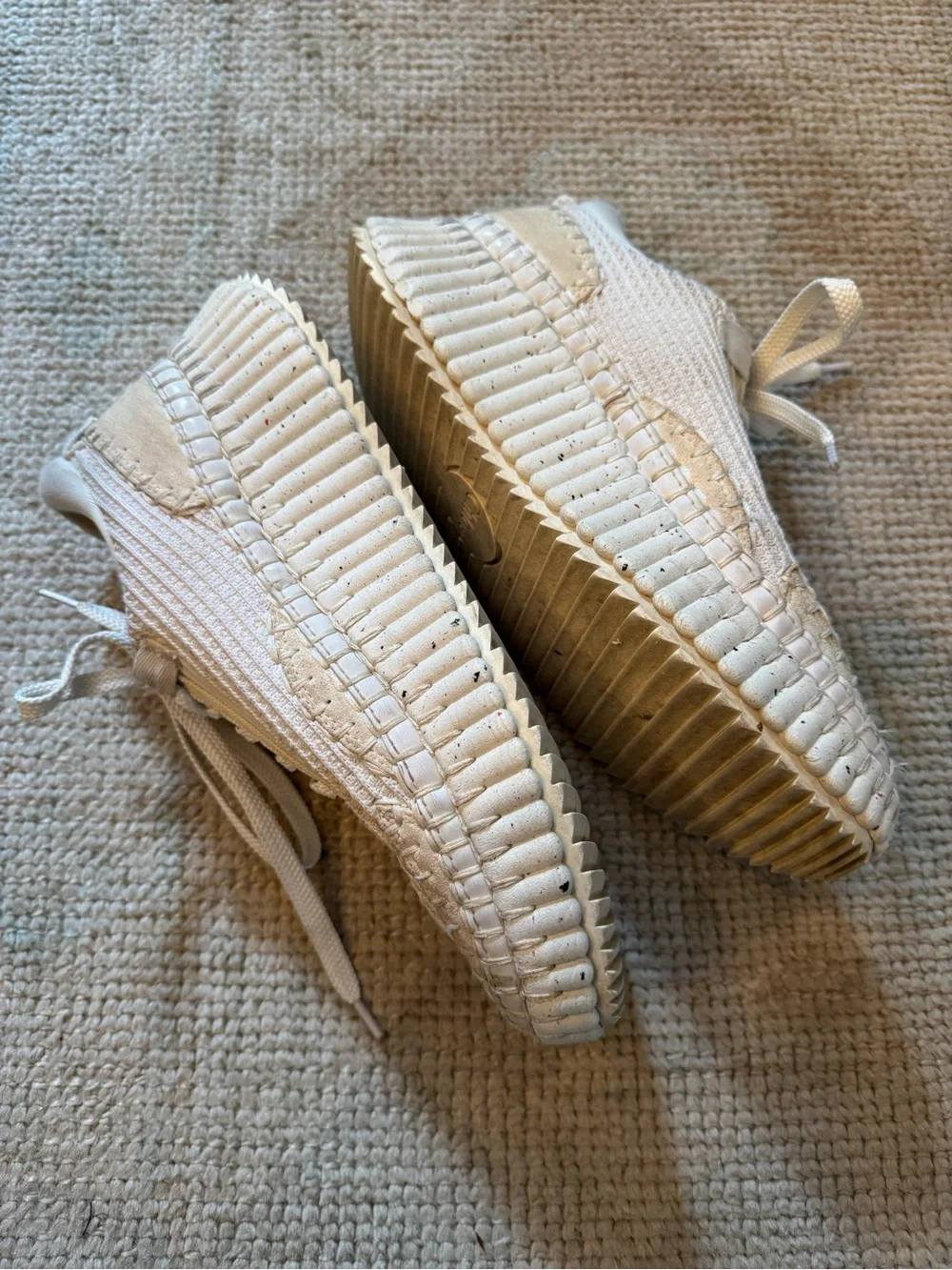 Chloe Nama Cream Sneakers | Size 38